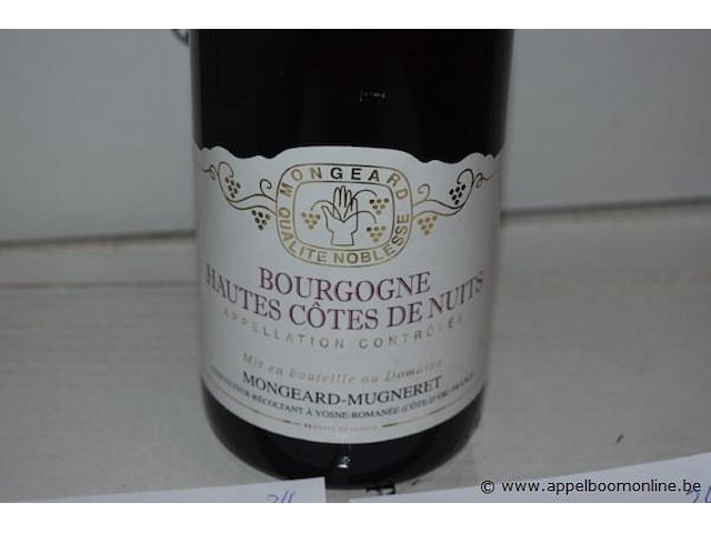 24x fles rode wijn, domaine mongeard-mugneret, bourgogne hautes côtes de nuits 2008, 750ml - afbeelding 2 van  3