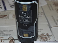 24x fles rode wijn, marqués de riscal, ardo, 2016, 75cl - afbeelding 2 van  3