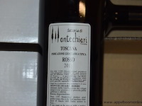 24x fles rode wijn, montechari, toscana igt rosso, 2019, 75cl - afbeelding 3 van  4