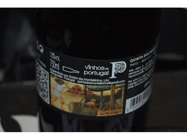 24x fles rode wijn, quinta dos monteirinhos, dão d.o.c., 2013, 75cl - afbeelding 3 van  4