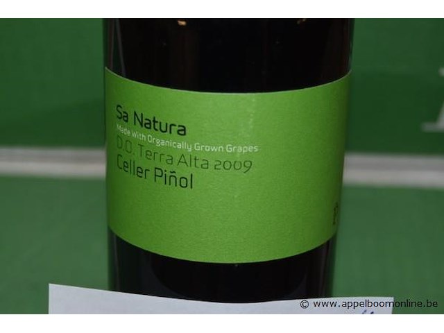 24x fles rode wijn, sa natura, d.o. terra alta celler piñol, 2009, 75cl - afbeelding 2 van  3