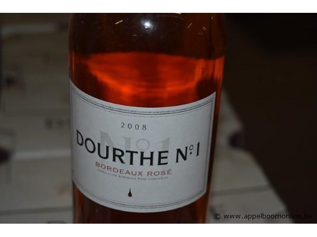 24x fles rosé wijn, dourthe n°1, bordeaux rosé, 2008, 75cl - afbeelding 2 van  3