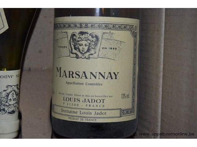 24x fles wijn, louis jadot, wo. marsannay en rully blanc, 75cl - afbeelding 2 van  3