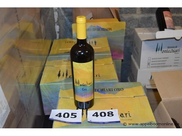 24x fles witte wijn, fattoria di montechiari, toscana igt chardonnay, 2015, 75cl - afbeelding 1 van  3