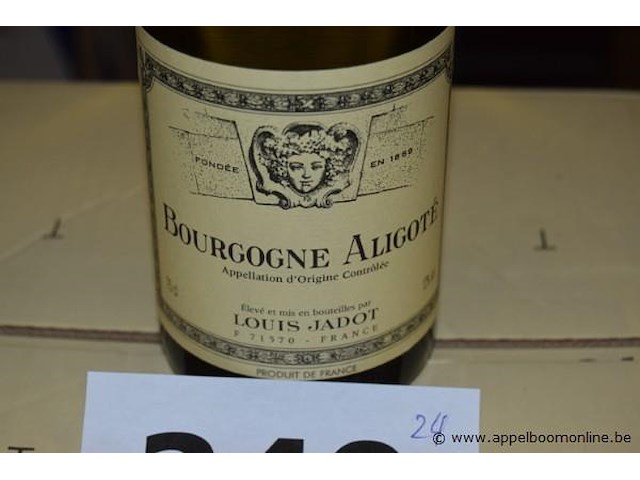24x fles witte wijn, louis jadot, bourgogne aligoté, 2016, 75cl - afbeelding 2 van  4