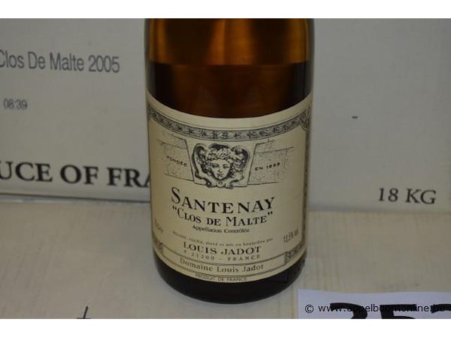 24x fles witte wijn, louis jadot, santenay "clos de malte", 2005, 75cl - afbeelding 2 van  3