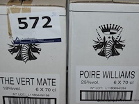 24x fles, wo. the vert mate, 18%vol. en poire williams, 25%vol., 70cl - afbeelding 2 van  2