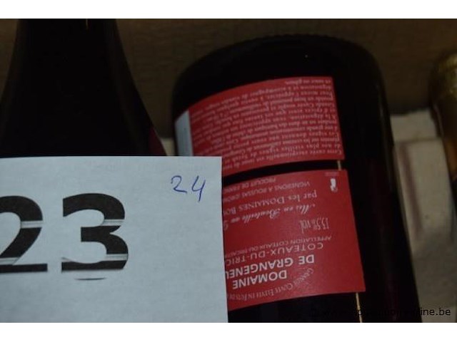 24x rode wijn, domaine de grangeneuve, coteaux-du-tricastin 2001, 750ml - afbeelding 3 van  3