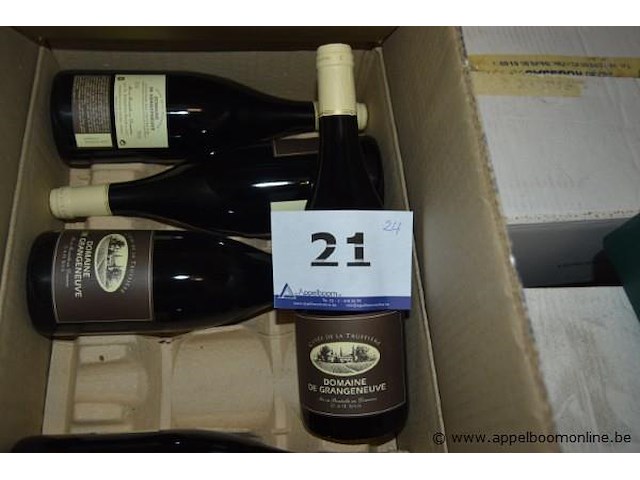 24x rode wijn, domaine de grangeneuve, cuvée de la truffière, 750ml - afbeelding 1 van  3