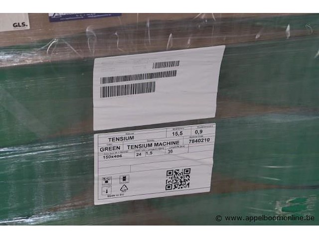 24x rollen tensium band, groen, 15, 5mm breed, 0, 9mm dik - afbeelding 2 van  2