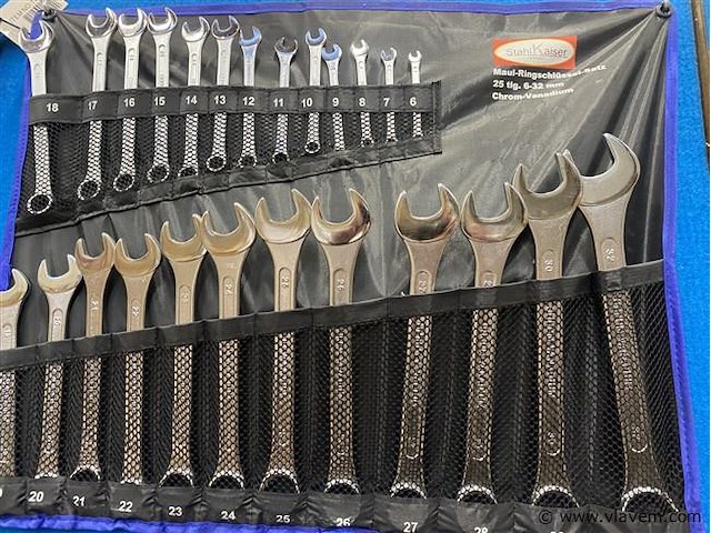 25 delige ring steeksleutelset - afbeelding 1 van  3