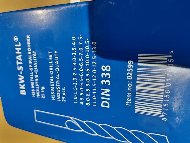 25 dlg hss borenset metaal - afbeelding 2 van  2
