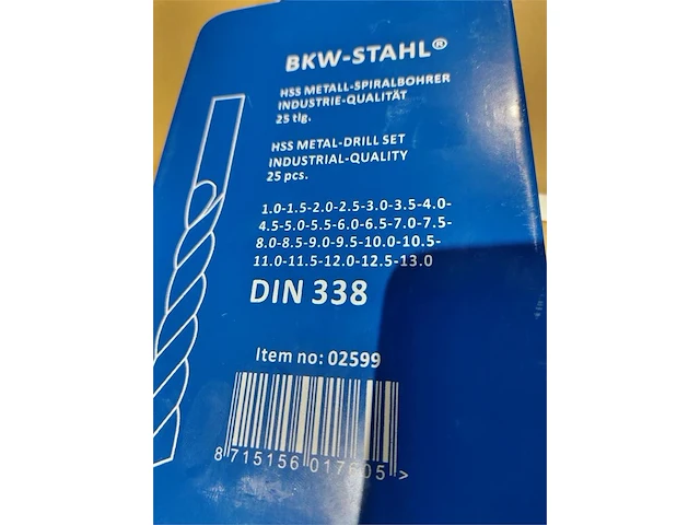 25 dlg hss borenset metaal - afbeelding 2 van  2
