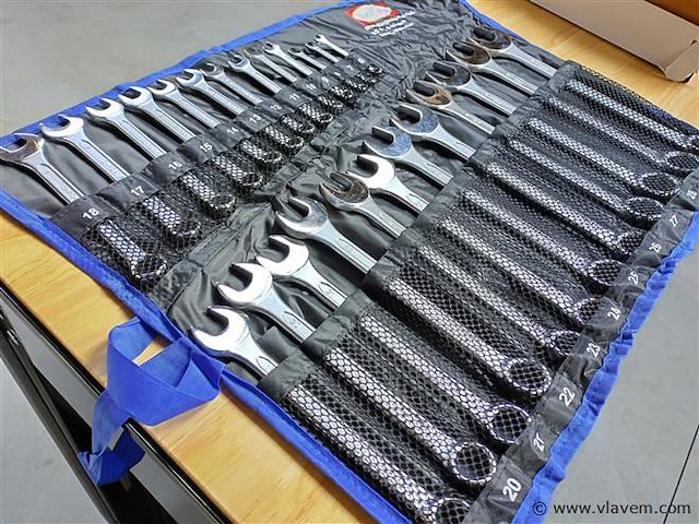 25 dlg steek ringsleutelset - afbeelding 1 van  5