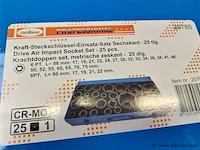 25 dlg zware krachtdoppenset 1" 17-75mm - afbeelding 2 van  3