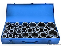 25 dlg zware krachtdoppenset 1" 17-75mm - afbeelding 3 van  3