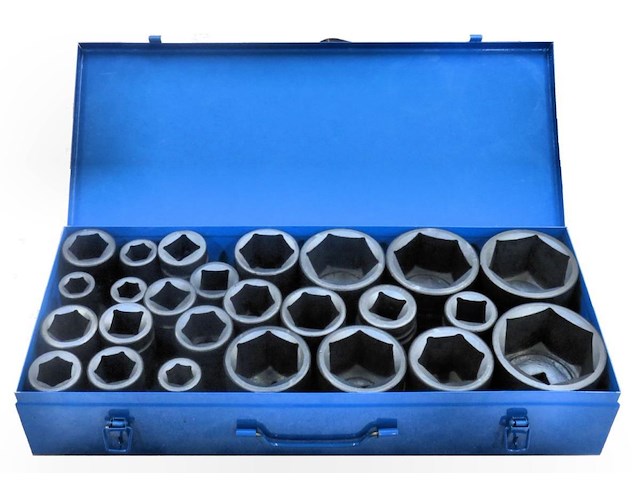 25 dlg zware krachtdoppenset 1" 17-75mm - afbeelding 3 van  3