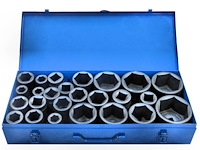 25 dlg zware krachtdoppenset 1" 17-75mm - afbeelding 3 van  3