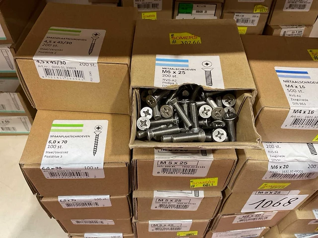 25 dozen schroeven deels inox - afbeelding 3 van  10