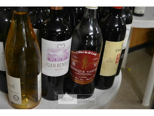 ±25 flessen diverse wijnsoorten - afbeelding 5 van  5