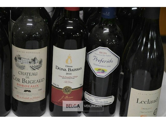 ±25 flessen diverse wijnsoorten - afbeelding 5 van  5