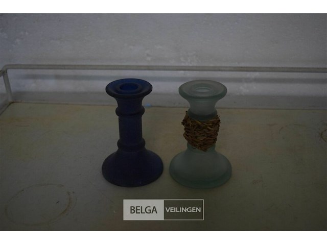 ±25 glazen kandelaars - afbeelding 2 van  3