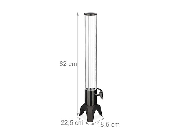 2,5 l bierdispenser met tap - afbeelding 4 van  4