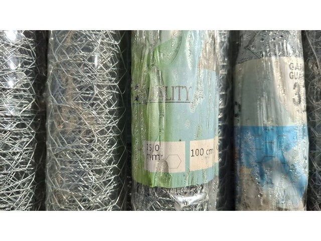 25 meter kippendraad 100cm hoog (10 rol x 2,5m), maas 25mm - afbeelding 2 van  3