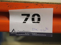 25 meter magazijnrekken bestaande uit 13staanders en 70 leggers - afbeelding 4 van  4
