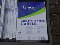 25 pakken multilabels lyreco (ca. 6500 labels per pak) - afbeelding 3 van  5