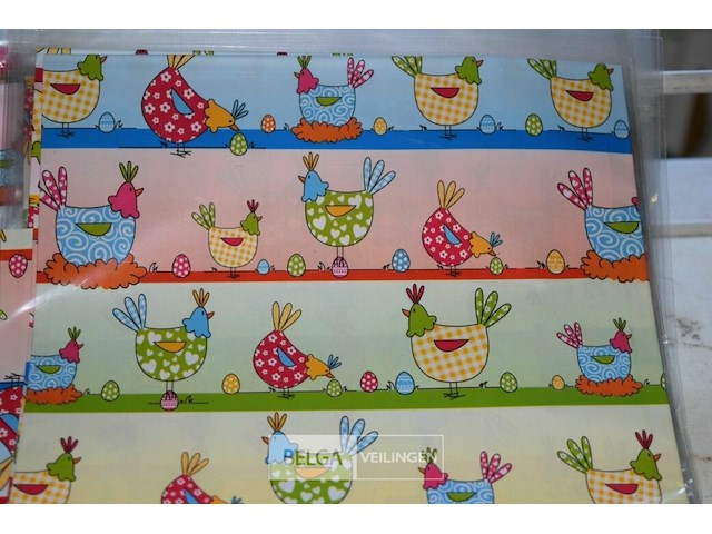 25 plastieken tafelkleed pasen 80x80xm - afbeelding 2 van  3