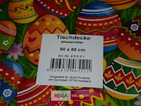 25 plastieken tafelkleed pasen 80x80xm - afbeelding 3 van  3