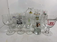25 verschillende oude bierglazen - afbeelding 2 van  5
