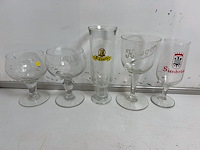 25 verschillende oude bierglazen - afbeelding 5 van  5
