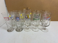 25 verschillende oude bierglazen - afbeelding 3 van  5