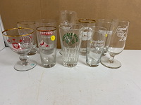 25 verschillende oude bierglazen - afbeelding 4 van  5