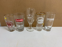 25 verschillende oude bierglazen - afbeelding 5 van  5
