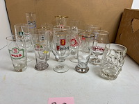 25 verschillende oude bierglazen - afbeelding 2 van  5