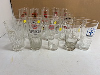 25 verschillende oude bierglazen - afbeelding 2 van  5
