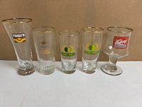 25 verschillende oude bierglazen - afbeelding 5 van  5