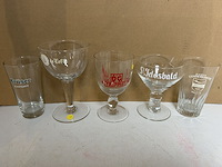 25 verschillende oude bierglazen - afbeelding 4 van  6