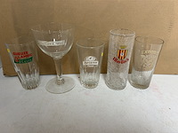 25 verschillende oude bierglazen - afbeelding 3 van  6