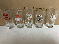 25 verschillende oude bierglazen - afbeelding 4 van  6