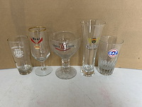 25 verschillende oude bierglazen - afbeelding 5 van  6
