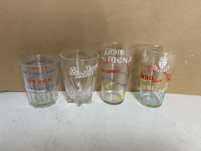 25 verschillende oude limonade glazen - afbeelding 6 van  6