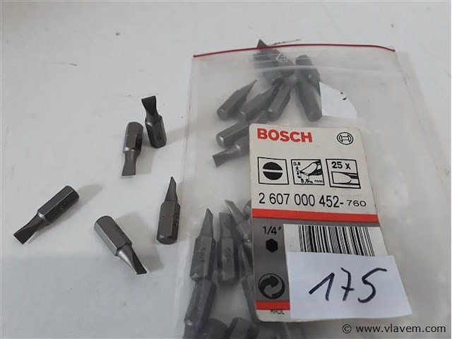25 x bits plat 0,8x5,5 bosch - afbeelding 2 van  2