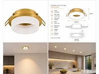 25 x downlight fitting – gu10 – goud – ø70mm – ip20 – kadife - afbeelding 5 van  5