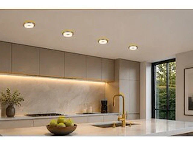 25 x downlight fitting – gu10 – goud – ø70mm – ip20 – kadife - afbeelding 1 van  6