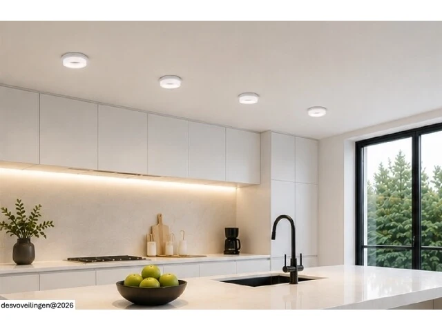 25 x downlight fitting – gu10 – wit – ø70mm – ip20 – kadife - afbeelding 2 van  6