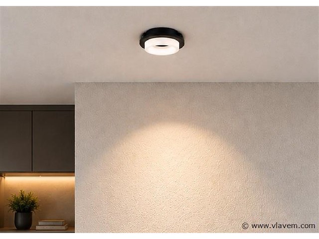 25 x downlight fitting – gu10 – zwart – ø70mm – ip20 – kadife - afbeelding 4 van  5